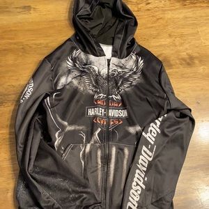 Harley Davidson Light Zip-up Sweatshirt